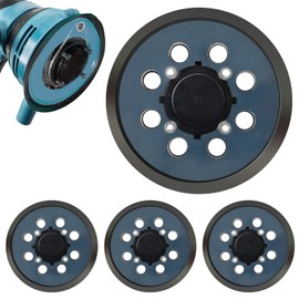 4Pcs Sanding Pad 5 Inch 8 Hole Hook and Loop Random Orbital Sander Backing Pad Compatible with DWE64233 DWE N329079 DWE6423/6423K DWE6421/6421K DWE6421-B2 DWE6421-B3 DWE6421-BR DCW210B