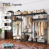 Raybee Clothes Rack Heavy Duty Load 795LBS Portable Clothing Racks