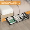 NADAMOO Large Under Bed Storage with Wheels, Low Profile Rolling