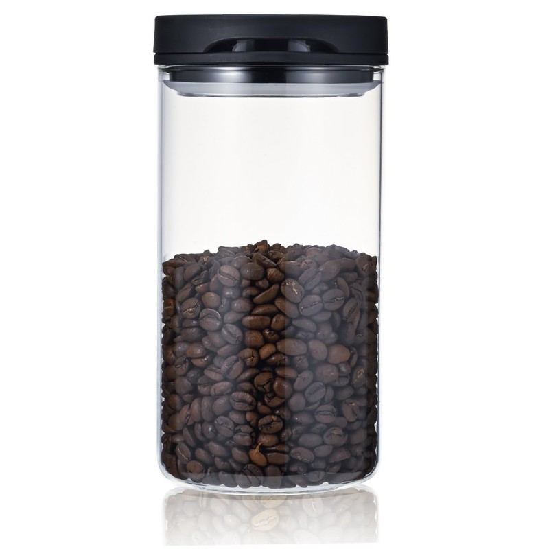 HARIO MCNJ-300-B Sealed Canister, L, Practical Capacity: 33.8 fl oz