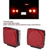 Pair LED Square Lights 12V Trailer Tail Brake Lamp High