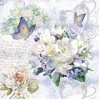20 Napkins Flower Love Vintage Butterflies Flowers Wedding Craft 33 x 33 cm