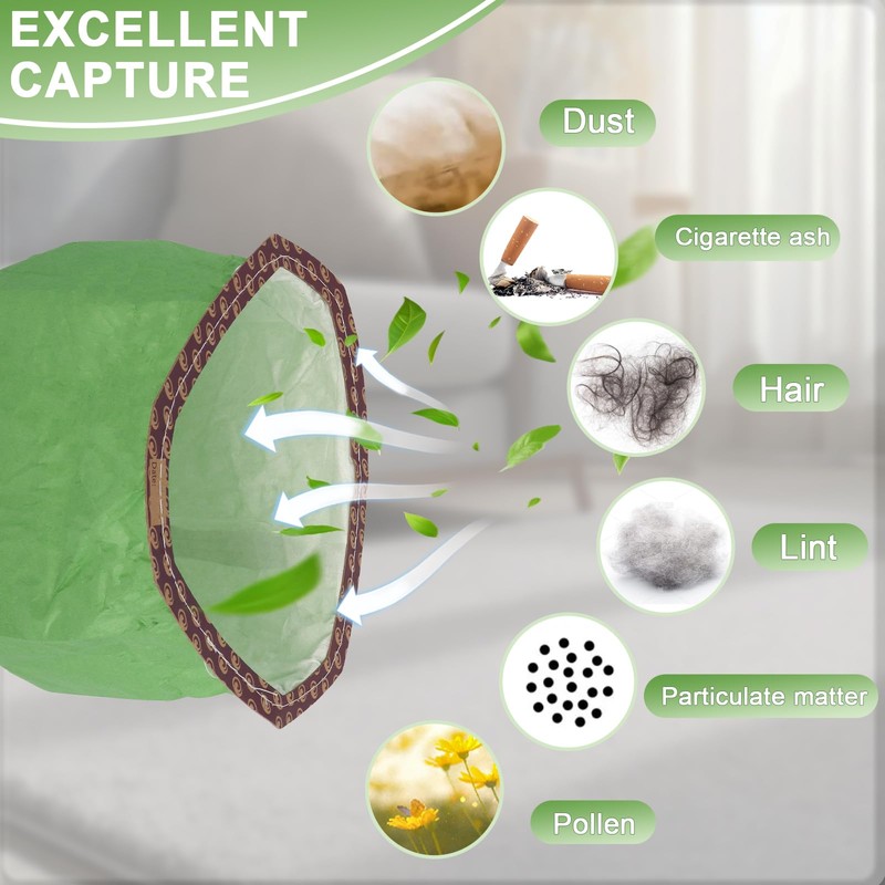 20 Pack 107313 Backpack Vacuum Bags Compatible with ProTeam 10