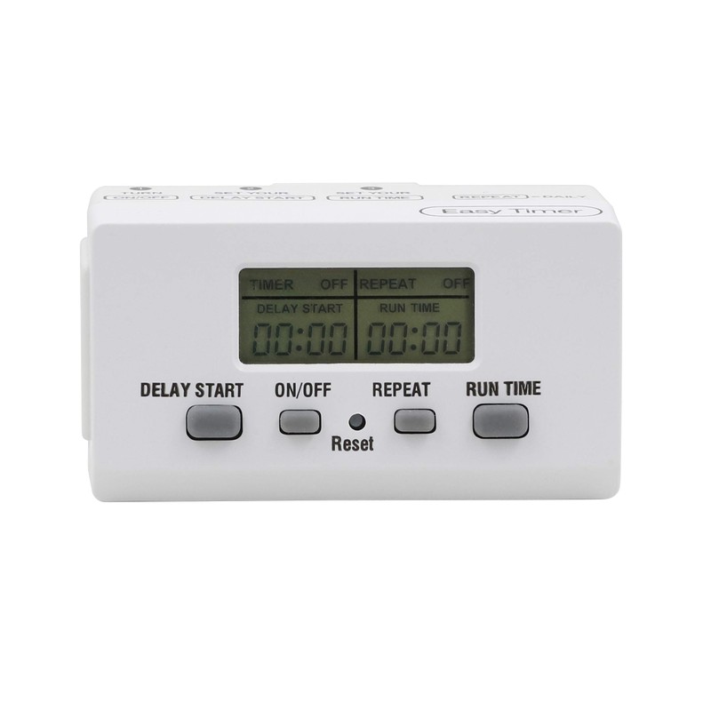 Clear Power Indoor Timer (Dual Pack) 1 Polarized Outlet EZ