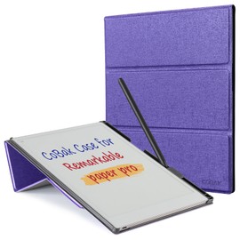 CoBak Case for Remarkable Paper Pro-with Pen Holder, Nib Storage, Ergonomic Design for Enhanced Writing Comfort - The Perfect Choice for Remarkable Paper Pro Case with Pen Holder(Purple)