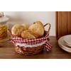 Premier Housewares Round Picnic Blanket Basket Hamper Handles Picnic Basket