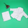 Baby Bathrobe Towel Set White Soft Cotton Photography Props Costume