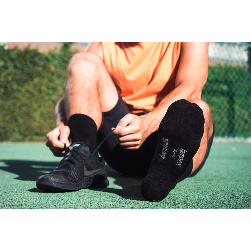 lampox Bamboo Socks (6 Pairs) Breathable Socks Business Sports Running