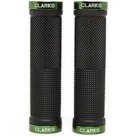 Clarks Vice Lock-On Handlebar Grip Black with Green Anodised End