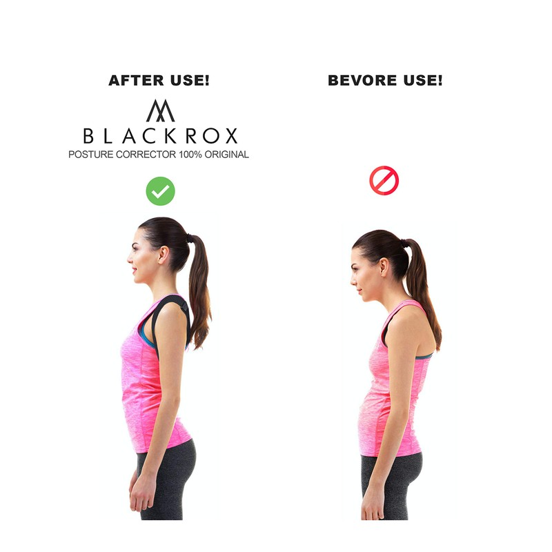 BLACKROX Back Stabiliser Posture Corrector for Shoulder & Back Straightener