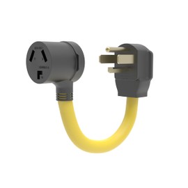 ZOVAYA Dryer Charger Adapter NEMA 14-30P to 10-30R EV/RV Charger Adapter. 30 Amp 4 Prong to 3 Prong Heavy Duty Welder Adapter Connector.125/250V STW 10/4.ETL Listed