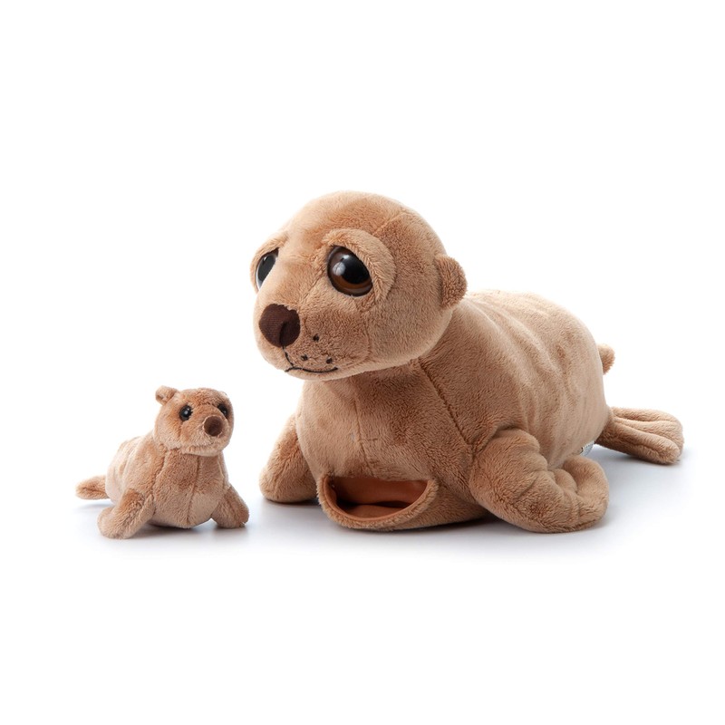 The Petting Zoo Mom and Baby Sea Lion Stuffed Animal,