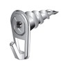 Hillman WallDriller Brass-Plated Drywall Picture Hook 35 lb. 4 pk