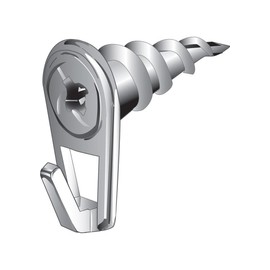 Hillman WallDriller Brass-Plated Drywall Picture Hook 35 lb. 4 pk