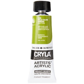 Daler-Rowney Cryla Acrylic 75 ml Pale Olive Green, Professional Artists
