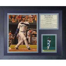 Legends Never Die "Ken Griffey Jr. Mariners Framed Photo Collage, 11 x 14-Inch, Black