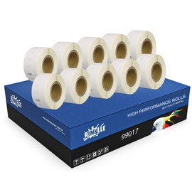 RINKLEE 99017 Label Rolls Compatible with DYMO 4XL 450 400 330 320 310 Duo/Turbo/Twin Turbo Seiko SLP 450 430 420 410 400 200 100 | 50 mm x 12 mm | 10-Pack