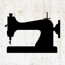 6 in Sewing Sticker - Machine Scissors Clothing Needle Iron - Vinyl Decal for Wall Car Home Bike Bottle Phone Laptop DWSV2482