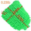 QUALIALL, Green Chenille Microfiber Dusting Mitt, 10.5x8 Inch, Electrostatic, Reusable,