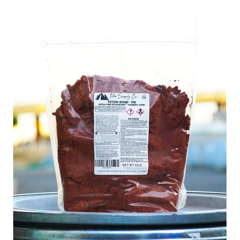 Teton-Bond Petrobond Ultra-FINE (190 Mesh) Foundry Jewelry Metal Casting Sand