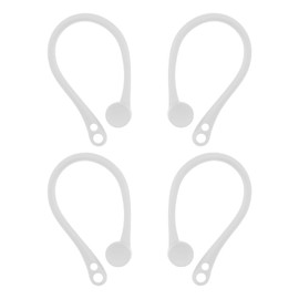 eMagTech 2 Paar Kopfhörer Ohrbügel Anti-Lost Ohrhaken Schutzhalterungen kompatibel mit AirPods 1 2 3 Pro für Outdoor Aktivitäten Sport Weiß