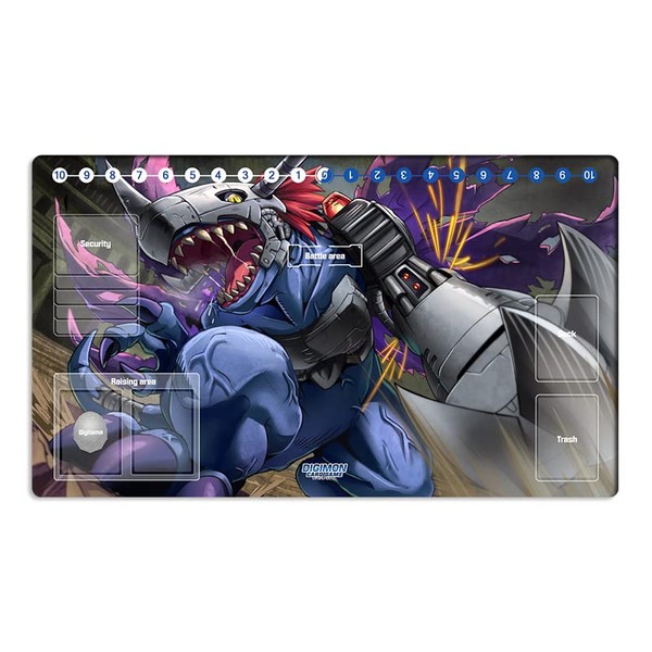 New Mlikemat DTCG Duel Playmat Digimon Metal Greymon Anime Trading