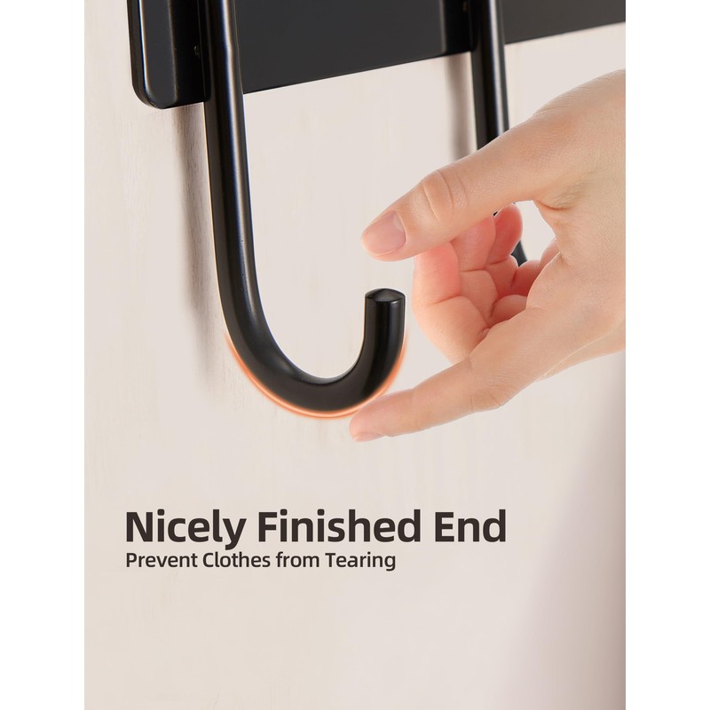 UDENIS Over Door Hanger, Aluminum Over The Door Towel Rack