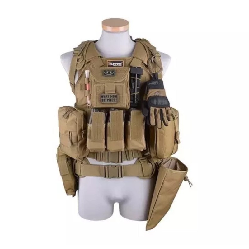 Gunfire Tactical Administration Panel with a Map Holder, Colour: Olive