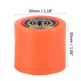 Chain Tensioner 8 mm Universal Chain Rollers Tensioner Wheel Guide Chain Tensioner for Motorcycle Dirt Bike Enduro (Orange), orange