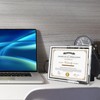 GraduatePro A4 Glass Certificate Frame Double Silver Line Document Diploma