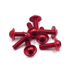 A ABSOPRO M6 x 20mm Motorcycle License Plates Fairing Bolts Screws (Set of 8)