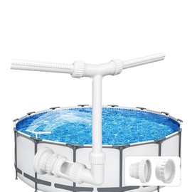 Pool Fountain, Adjustable Dual Spray Waterfall Sprinkler for Above and In-Ground Pools