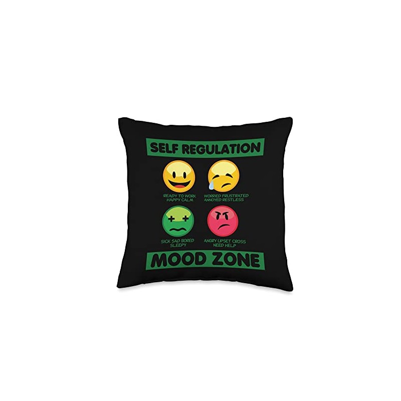 Self Regulation Mood Zone, Occupational Therapy Therapist Throw Pillow