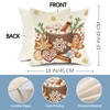 Hello Winter Brown Decorative Throw Pillow Covers 18 x 18