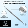 Excellent Corner Lifter, Tamponade Probe, Double-Sided, Stainless Steel, Curved Ends