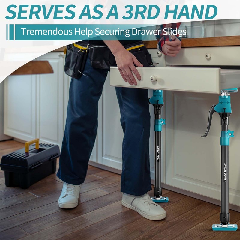 MAXENIKIT Third Hand Support Pole Heavy Duty, Cabinet Jacks for