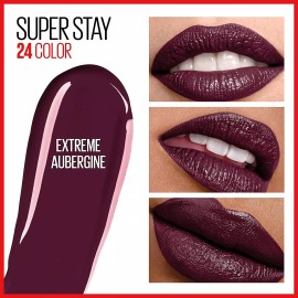 Maybelline SuperStay 24 2-Step Liquid Lipstick & Lip Balm, 270 Extreme Aubergine
