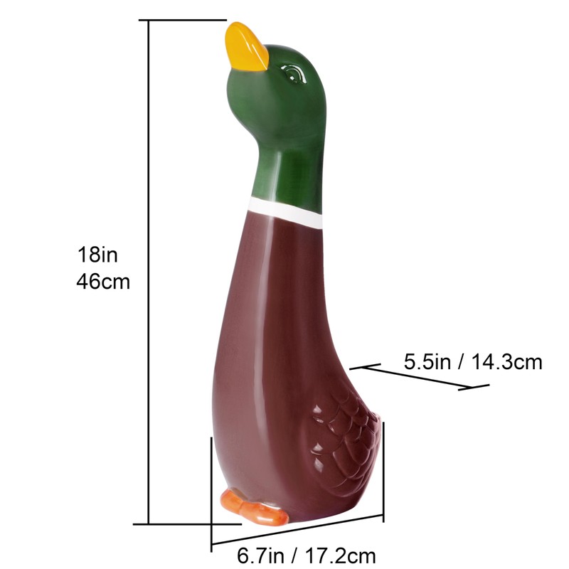 Mallard Toilet Brush Holder and Brush Set