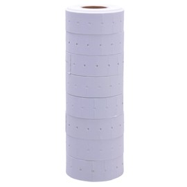 White Labels Without Tamper Proof Slits fit Avery Dennison®/ Sato® M1 "Mighty One" Price Guns 16 Pack (Free Ink roll Included)