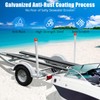 2PCS Rustproof Galvanized Steel Trailer Guide with Light, Boat Trailer