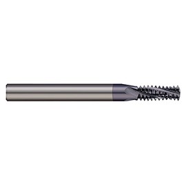 Micro 100 TM-190-32X Thread Milling Cutter - UN, 10-32 Thread Size, 0.120" Cutter Dia, 5/16" LOC, 3 Fl, 1/4" Shank Dia, 2" OAL, AlTiN
