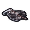 Grey Grim Reaper Skull Patch, Death Skull Patches