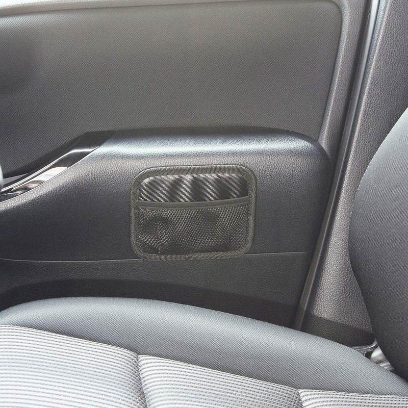 Napolex Fizz-1110 Carbon Style Mesh Pocket, Compact Size, Car Accessories,