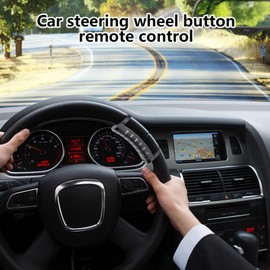 Car Steering Wheel Remote Control - Wireless Button Remote for Automotive - Portable Wireless Media Controller for Sedan Truck RV
