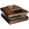 Plastic Copper 6.25 x 6.25 inch Outdoor 5 LED 78Lumens