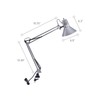 Bostitch Office VLF100-SLV Swing Arm Desk Lamp with Clamp Mount,