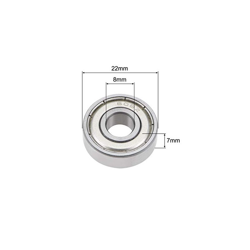sourcing map 605-608 ABEC-3 Bearing 608ZZ 10Qty