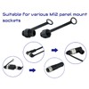 10Pcs M12 Connector Dust Cover, M12 Socket Panel Mount Dust