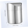 Levemolo Garbage Can for Car Mini Trash Bin Stainless Steel