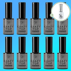 Gracia Jinbee Crazy Top Gel Standard 10pcs + Vunix Silver Cap Clear Gel Set / 그라시아 진비 크레이지 탑젤 스탠다드 10개+뷰닉스 실버캡 클리어젤 세트